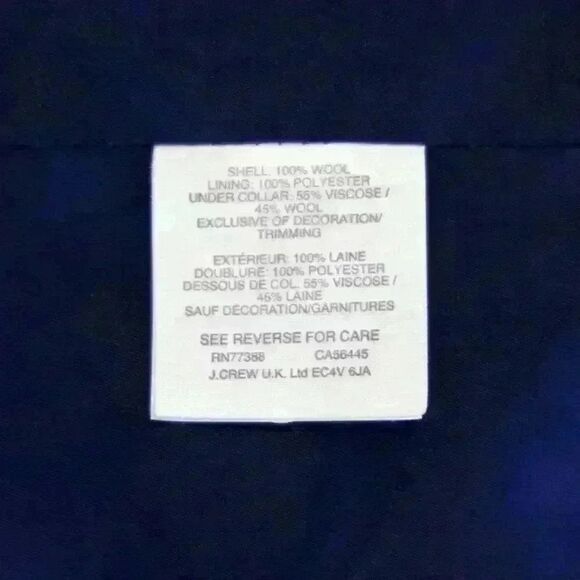 Vintage J.Crew Wool Houndstooth Blazer Double Breasted Sz 4 Equestrian, Academia - Picture 6 of 8